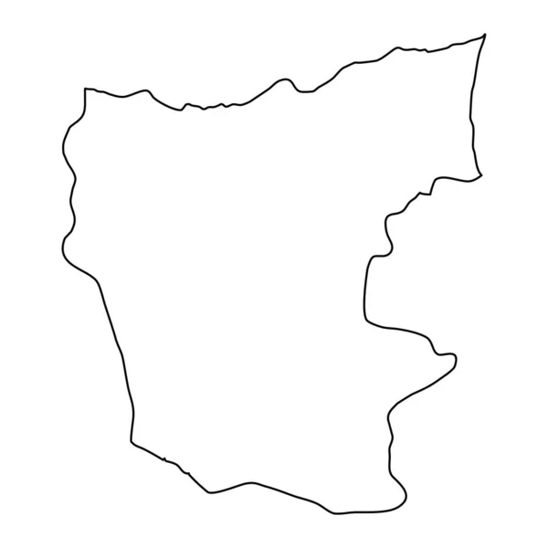 Karte Der Provinz Giresun Verwaltungsgliederung Der Türkei Vektorillustration — Stockvektor