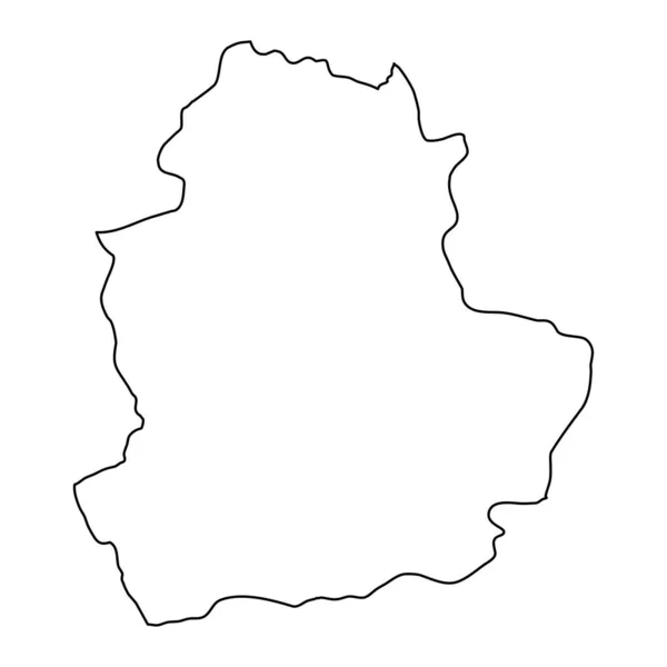 Carte Province Corum Divisions Administratives Turquie Illustration Vectorielle — Image vectorielle