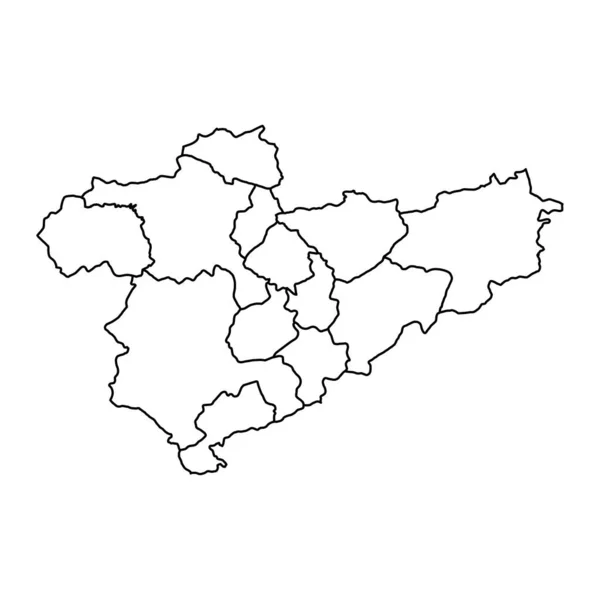 Центрально Анатолійська Регіональна Карта Адміністративний Поділ Туреччини Приклад Вектора — стоковий вектор