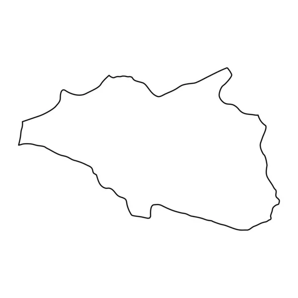 Mapa Província Cankiri Divisões Administrativas Turquia Ilustração Vetorial —  Vetores de Stock
