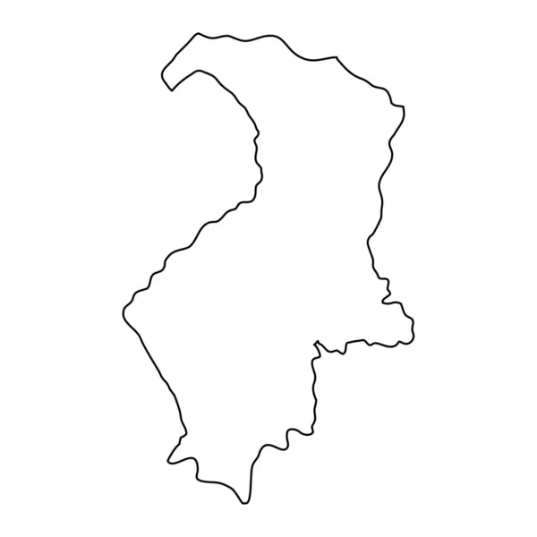 Karte Der Provinz Hatay Verwaltungseinheit Der Türkei Vektorillustration — Stockvektor