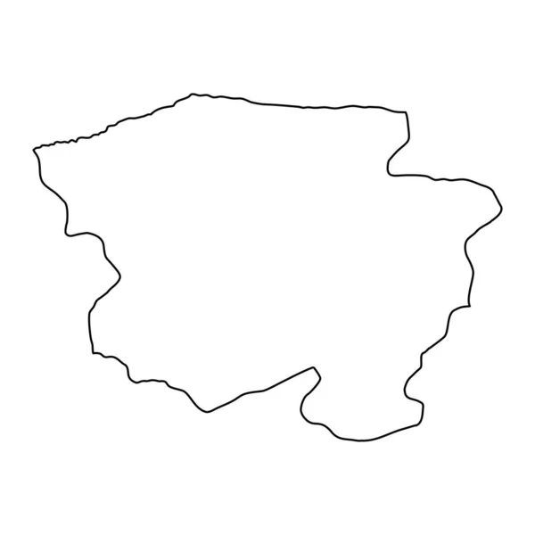 Kastamonu Provincia Mapa Divisiones Administrativas Turquía Ilustración Vectorial — Vector de stock
