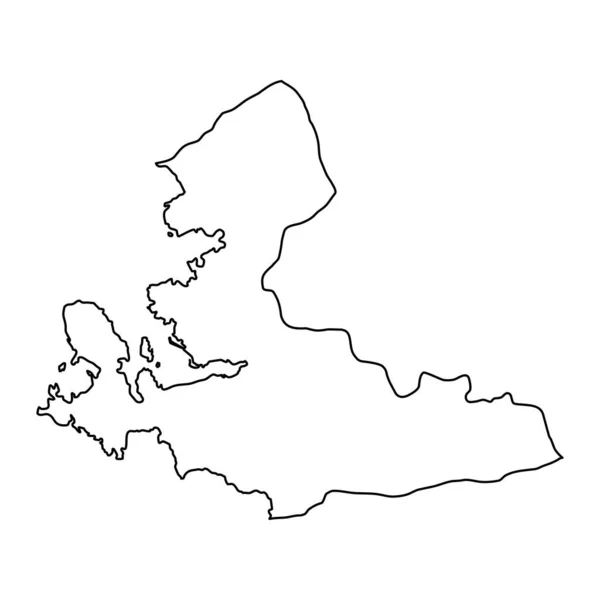 Mapa Província Izmir Divisões Administrativas Turquia Ilustração Vetorial — Vetor de Stock