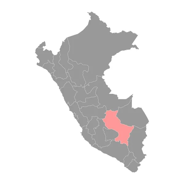 Cuzco Mapa Región Perú Ilustración Vectorial — Vector de stock