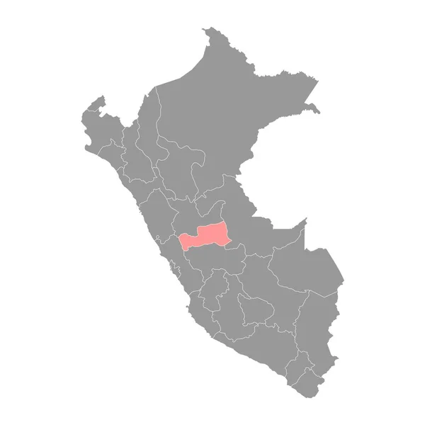 Mapa Pasco Região Peru Ilustração Vetorial — Vetor de Stock