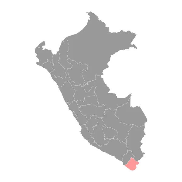 Tacna Kaart Regio Peru Vector Illustratie — Stockvector