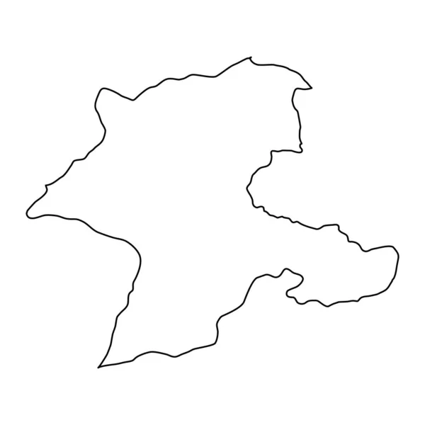 Malatya Provincia Mapa Divisiones Administrativas Turquía Ilustración Vectorial — Archivo Imágenes Vectoriales