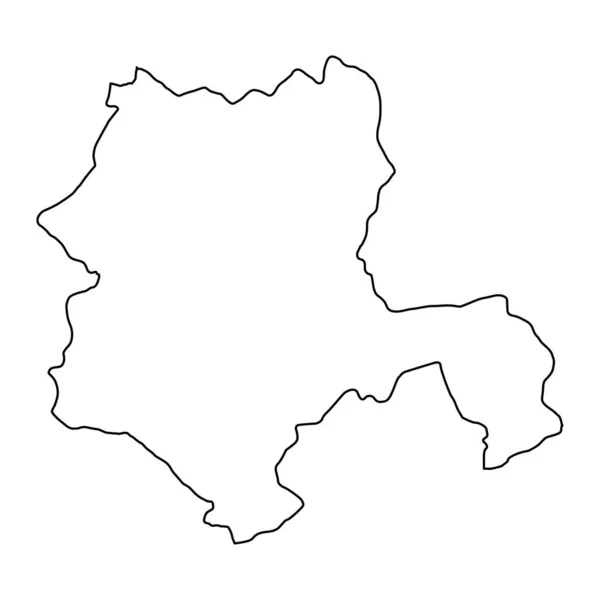 コニャ州地図 トルコの行政区画 ベクターイラスト — ストックベクタ