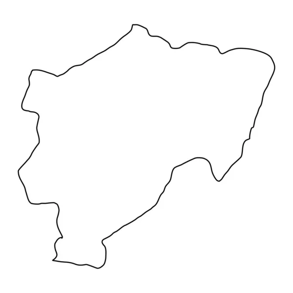 Карта Провинции Кайсери Административное Деление Турции Векторная Иллюстрация — стоковый вектор