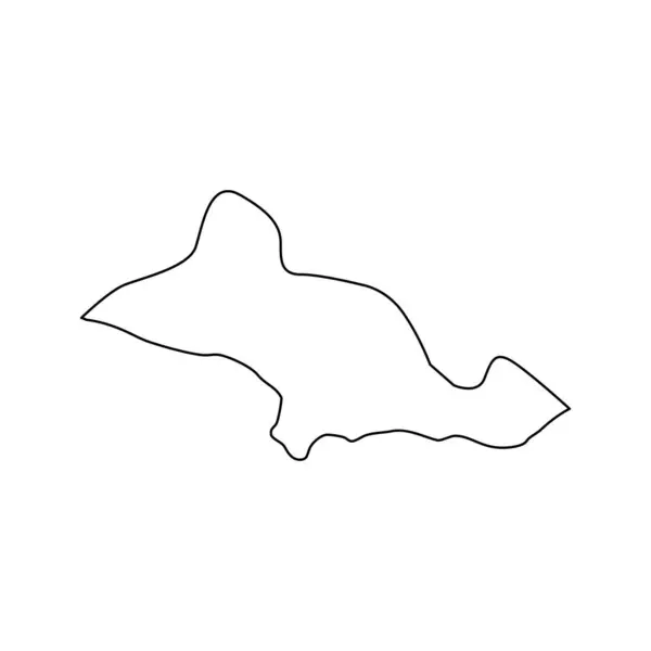 Карта Провінції Кіліс Адміністративний Поділ Туреччини Приклад Вектора — стоковий вектор