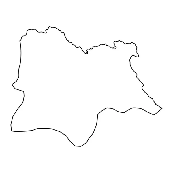 Mapa Provincie Kirklareli Správní Divize Turecka Vektorová Ilustrace — Stockový vektor