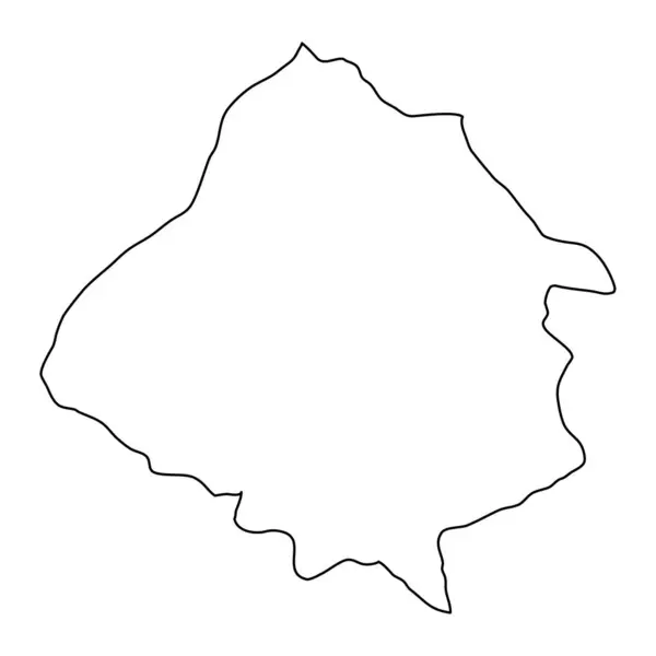 Карта Провинции Кирсехир Административное Деление Турции Векторная Иллюстрация — стоковый вектор