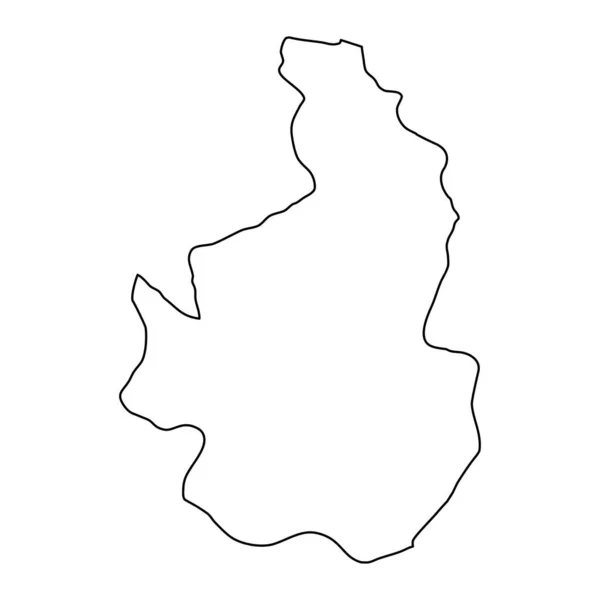 Carte Province Nevsehir Divisions Administratives Turquie Illustration Vectorielle — Image vectorielle