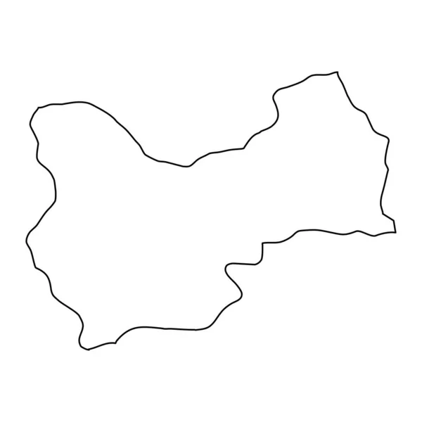 Mapa Província Mus Divisões Administrativas Turquia Ilustração Vetorial — Vetor de Stock