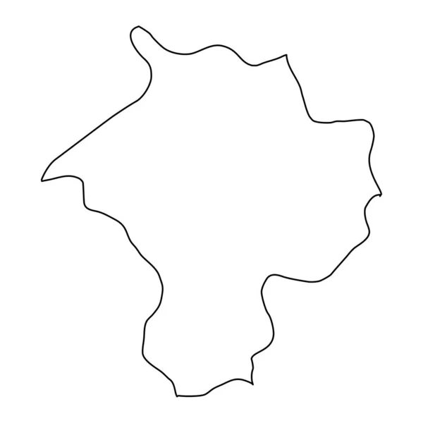 Карта Провінції Нігда Адміністративний Поділ Туреччини Приклад Вектора — стоковий вектор
