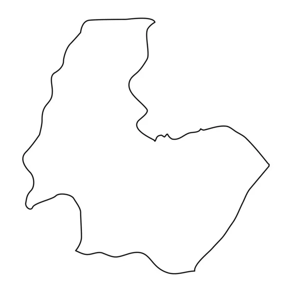 Карта Провінції Османіє Адміністративний Поділ Туреччини Приклад Вектора — стоковий вектор