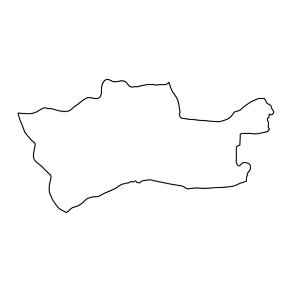 Карта Провинции Мардин Административное Деление Турции Векторная Иллюстрация — стоковый вектор