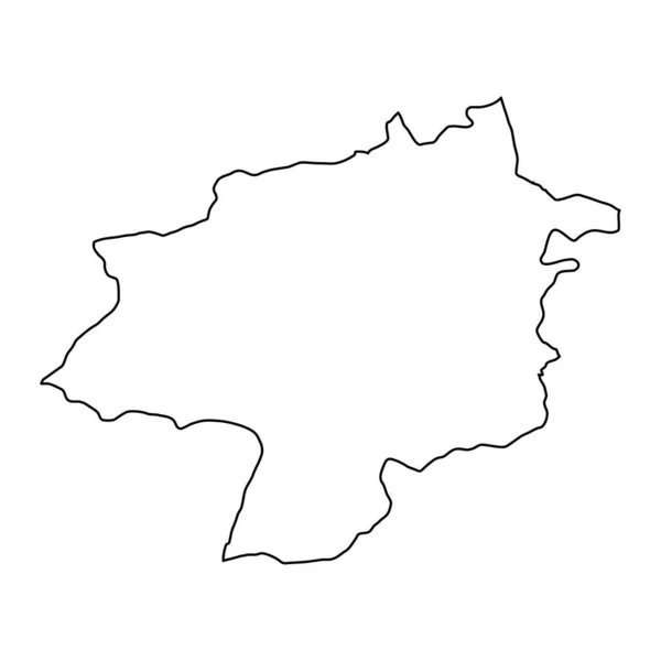 シバス州地図 トルコの行政区画 ベクターイラスト — ストックベクタ