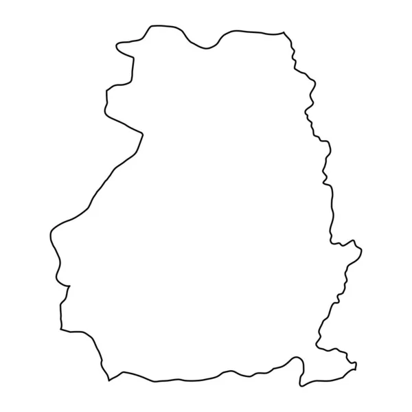 Mapa Província Van Divisões Administrativas Turquia Ilustração Vetorial —  Vetores de Stock
