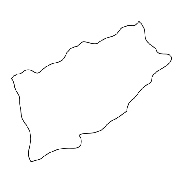 Karte Der Provinz Rize Verwaltungseinheiten Der Türkei Vektorillustration — Stockvektor