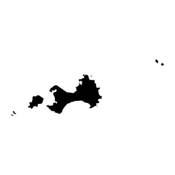 金門郡の地図 台湾の郡 ベクターイラスト — ストックベクタ