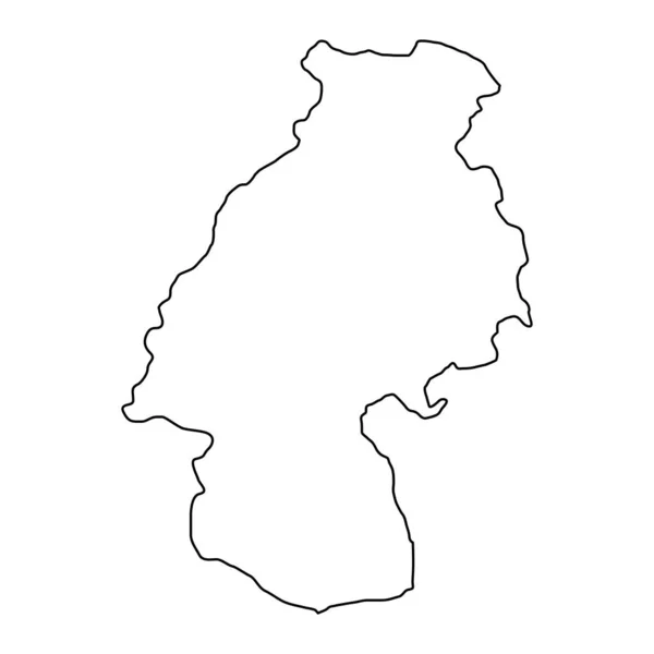 フアンカベリカ地図 ペルーの地域 ベクターイラスト — ストックベクタ