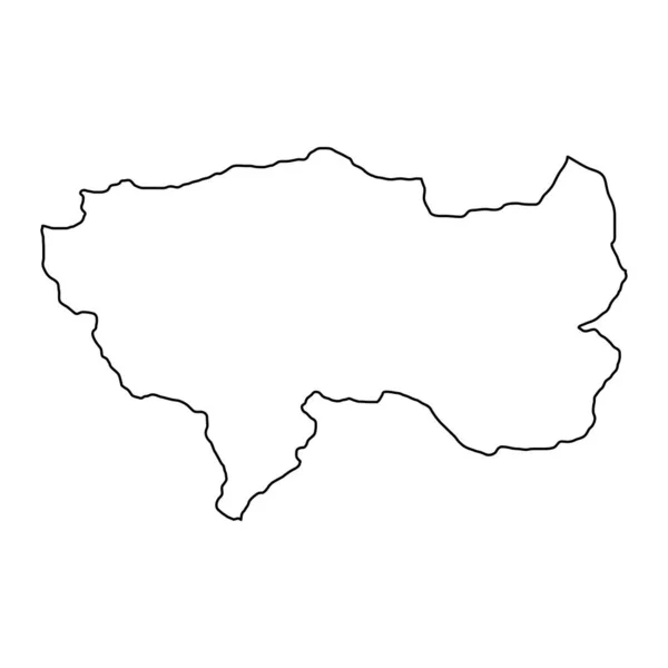 Mappa Junin Regione Perù Illustrazione Vettoriale — Vettoriale Stock