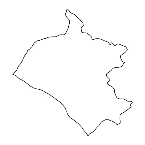 Χάρτης Lambayeque Περιοχή Στο Περού Εικονογράφηση Διανύσματος — Διανυσματικό Αρχείο