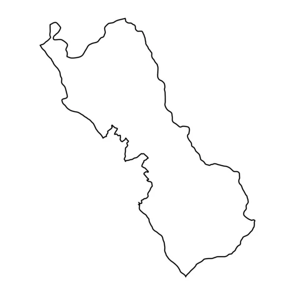 Limová Mapa Oblast Peru Vektorová Ilustrace — Stockový vektor