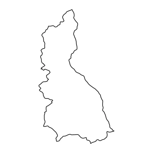 Cajamarca Karta Region Peru Vektor Illustration — Stock vektor