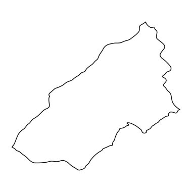 Tumbes haritası, Peru bölgesi. Vektör İllüstrasyonu.