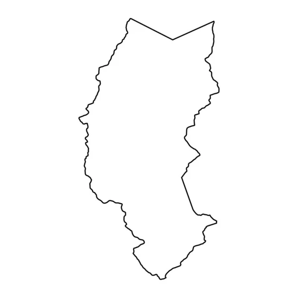 Puno Map Oblast Peru Vektorová Ilustrace — Stockový vektor