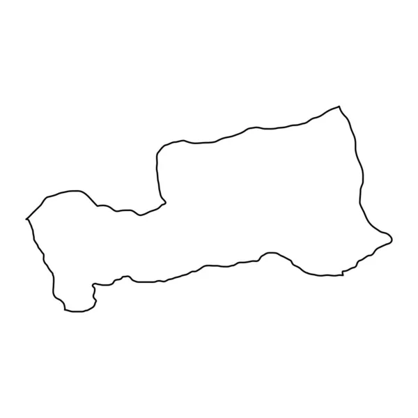Mapa Pasco Región Perú Ilustración Vectorial — Vector de stock