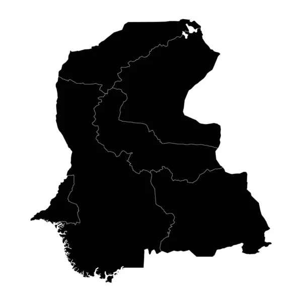 Χάρτης Επαρχίας Sindh Επαρχία Πακιστάν Εικονογράφηση Διανύσματος — Διανυσματικό Αρχείο