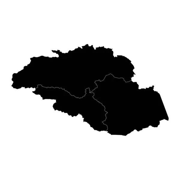 Gilgit Baltistan Region Map Administrative Territory Pakistan Vector Illustration — Stock Vector