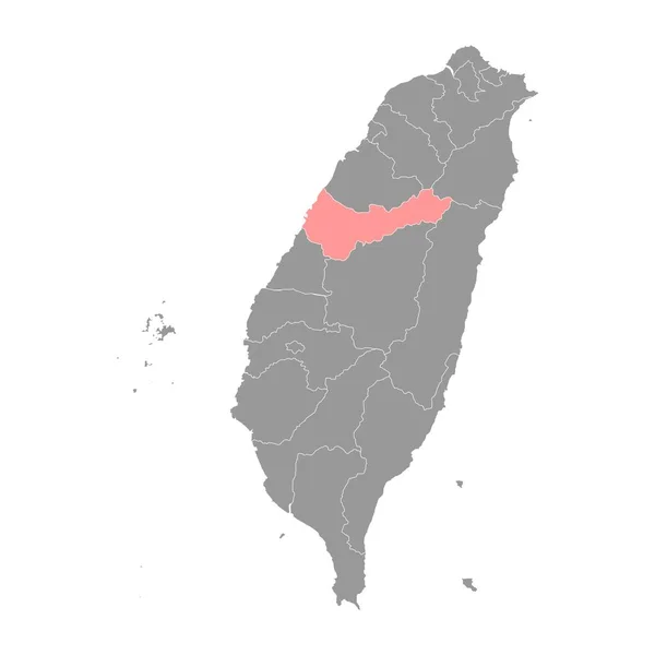 Mapa Taichung Zvláštní Obec Čínské Lidové Republiky Tchaj Wan Vektorová — Stockový vektor