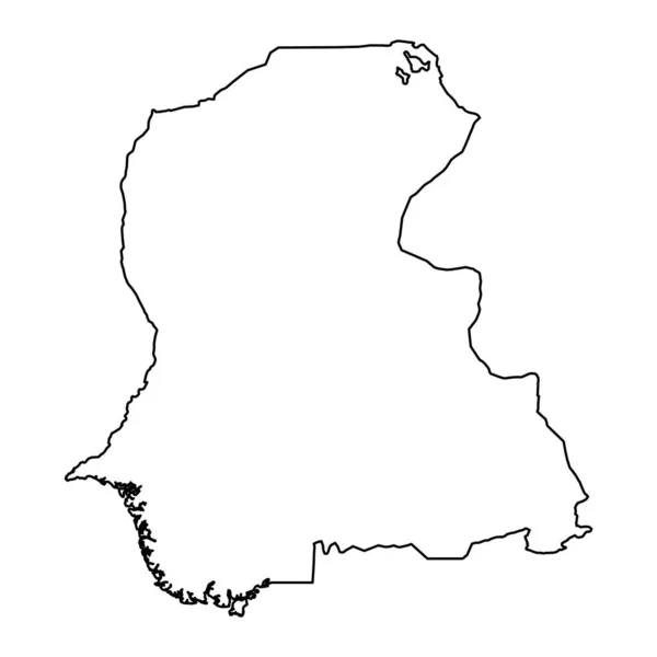 Mapa Província Sindh Província Paquistão Ilustração Vetorial —  Vetores de Stock