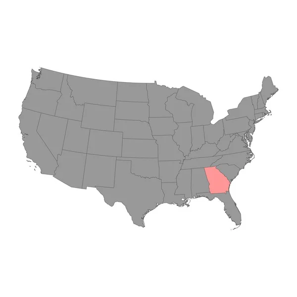 ジョージア州の地図だ ベクターイラスト — ストックベクタ