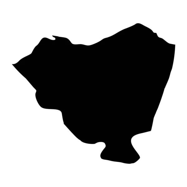 科迪勒拉省地图 巴拉圭省 矢量说明 — 图库矢量图片