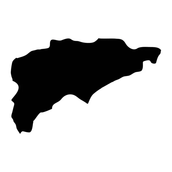 Χάρτης Διαμερισμάτων Γκουάιρα Διαμέρισμα Παραγουάη Εικονογράφηση Διανύσματος — Διανυσματικό Αρχείο