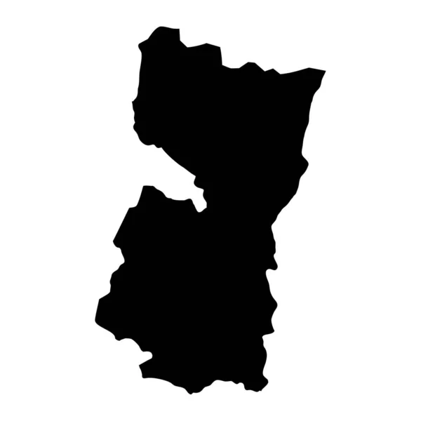 Карта Департамента Альто Парана Департамент Парагвая Векторная Иллюстрация — стоковый вектор