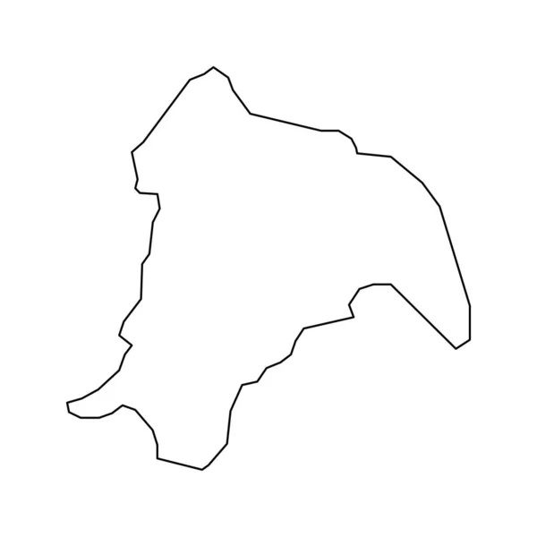 Carte Comté Hsinchu Comté République Chine Taiwan Illustration Vectorielle — Image vectorielle