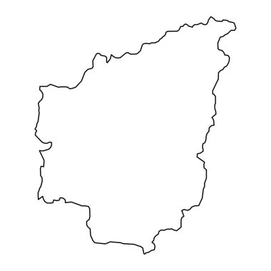 Nantou ilçesi haritası, Çin Cumhuriyeti, Tayvan. Vektör illüstrasyonu.