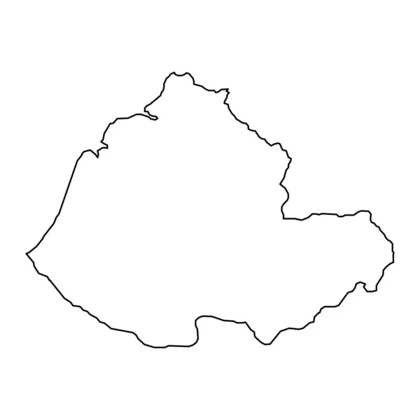 Mapa Del Condado Miaoli Condado República China Taiwán Ilustración Vectorial — Vector de stock