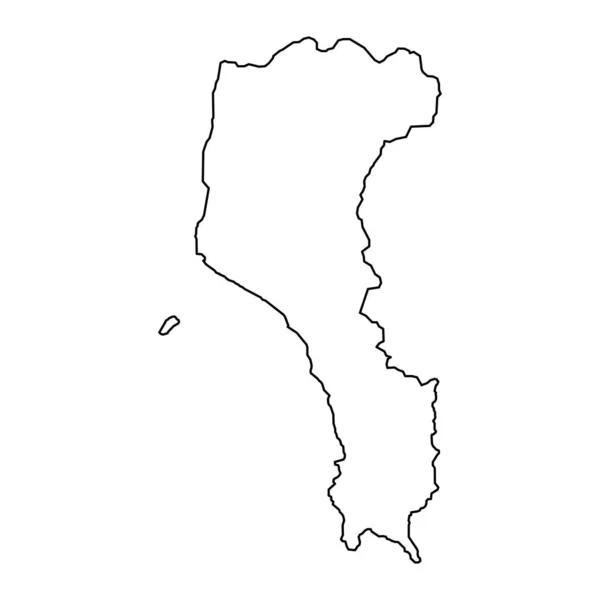 Mapa Condado Pingtung Condado República China Taiwan Ilustração Vetorial — Vetor de Stock