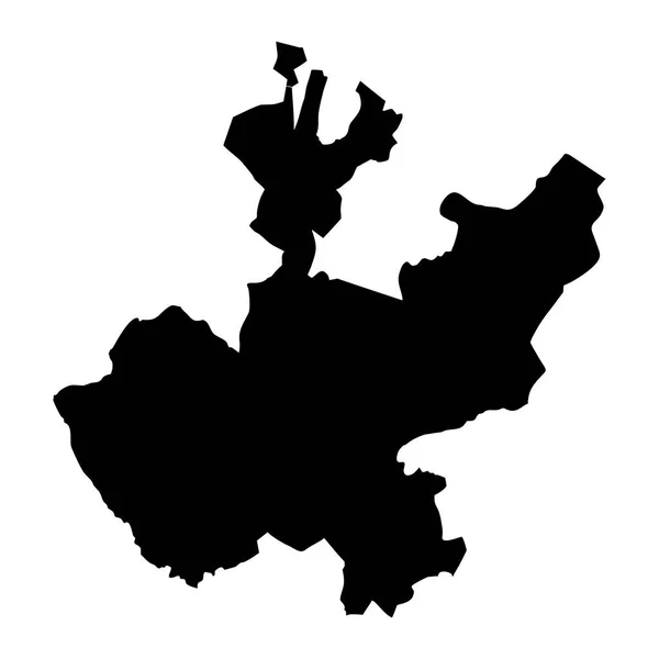 Jalisco Stan Mapa Administracyjny Podział Kraju Meksyk Ilustracja Wektora — Wektor stockowy