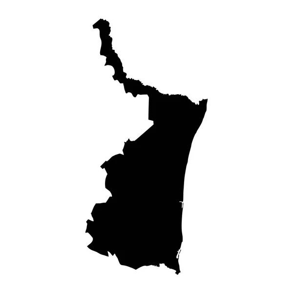 タマウリパス州地図 メキシコ国の行政区画 ベクターイラスト — ストックベクタ