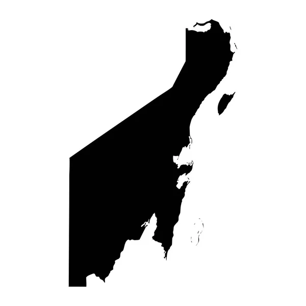Πολιτειακός Χάρτης Της Κουιντάνα Ρου Διοικητική Διαίρεση Της Χώρας Του — Διανυσματικό Αρχείο