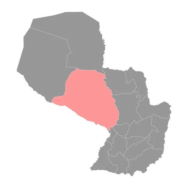 パラグアイのヘイズ大統領の部署の地図だ ベクターイラスト — ストックベクタ