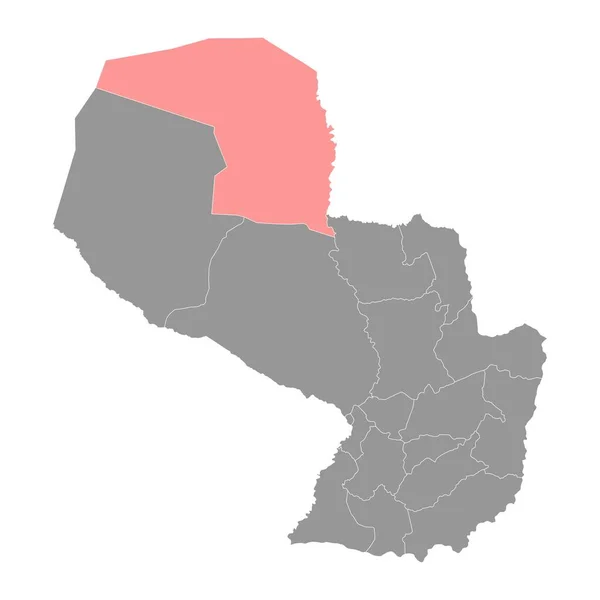 Альто Парагвай Карта Департаменту Департамент Парагваю Векторні Ілюстрації — стоковий вектор